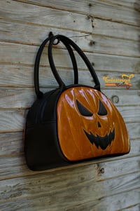 Image 2 of Jack O'Bowler - Orange Glitter with Black