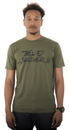 T.S brushed logo