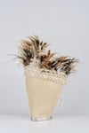 Feather and Shell Crochet Headdress (Natural Colour)