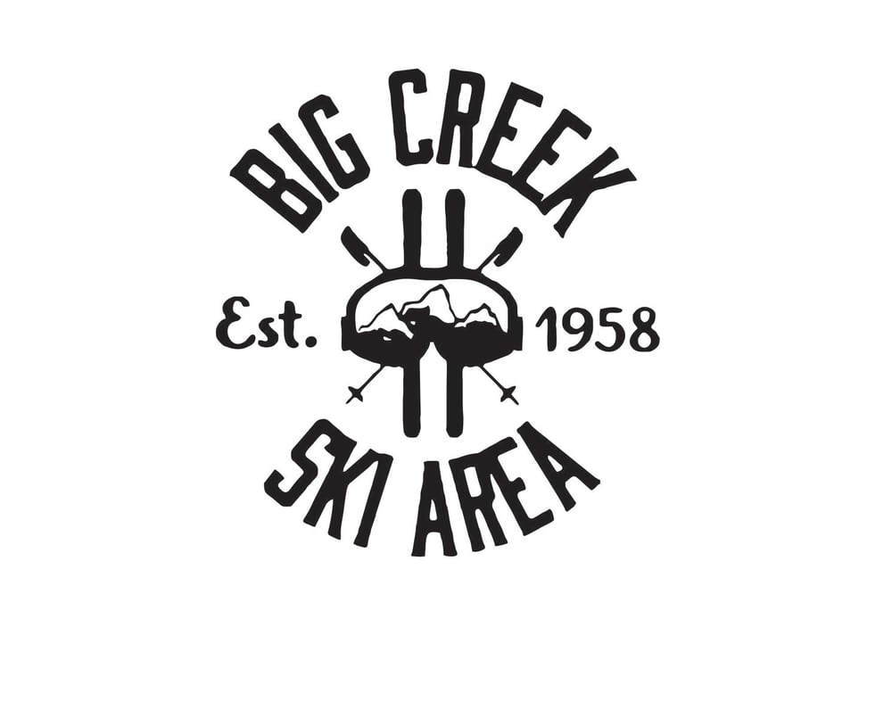 Image of Big Creek Ski Area Circle Sticker
