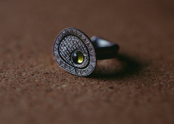 Image of Green Vesuvianite Ring 