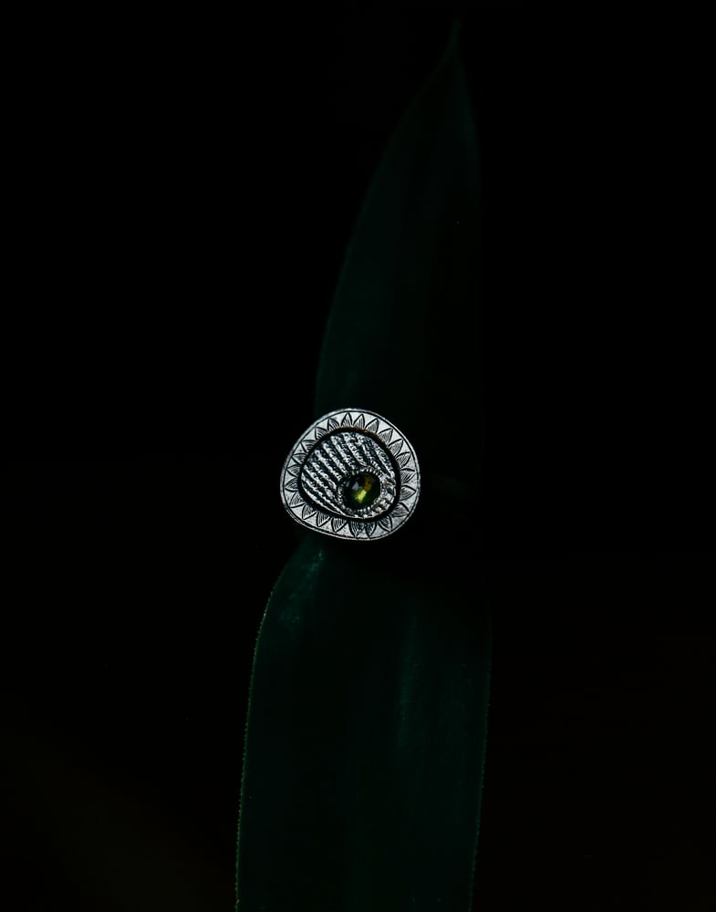 Image of Green Vesuvianite Ring 