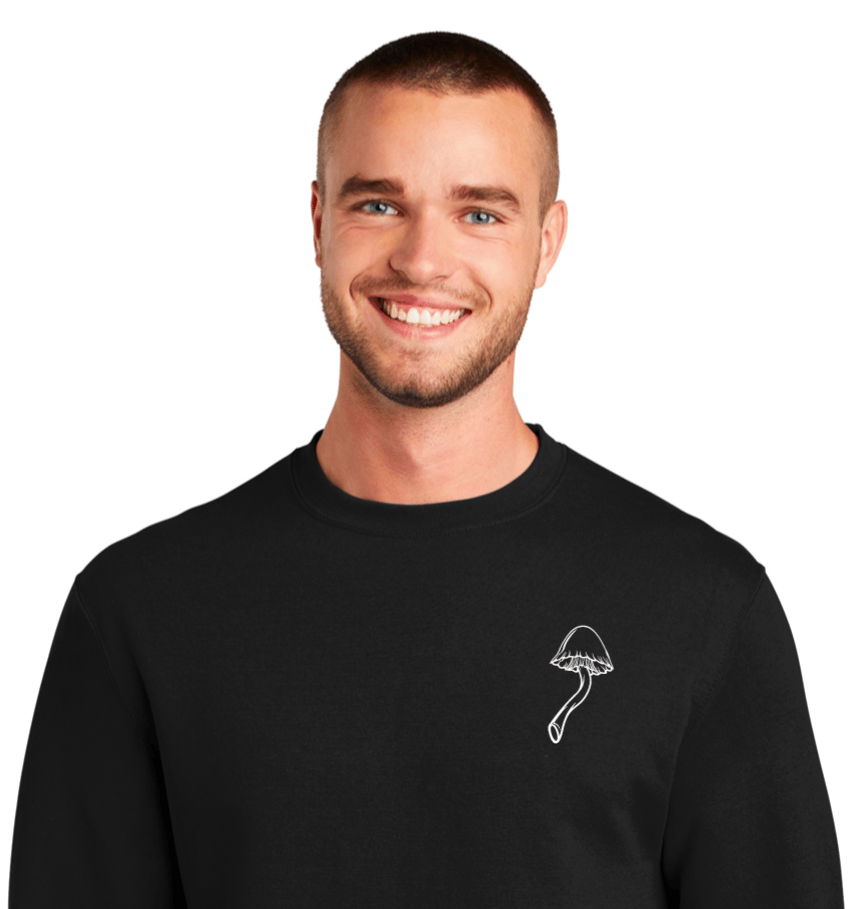 Mushroom Moose: Light Crew Sweatshirt