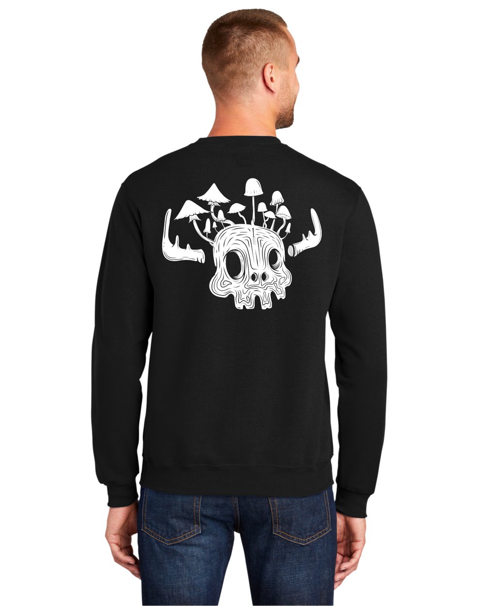Mushroom Moose: Light Crew Sweatshirt