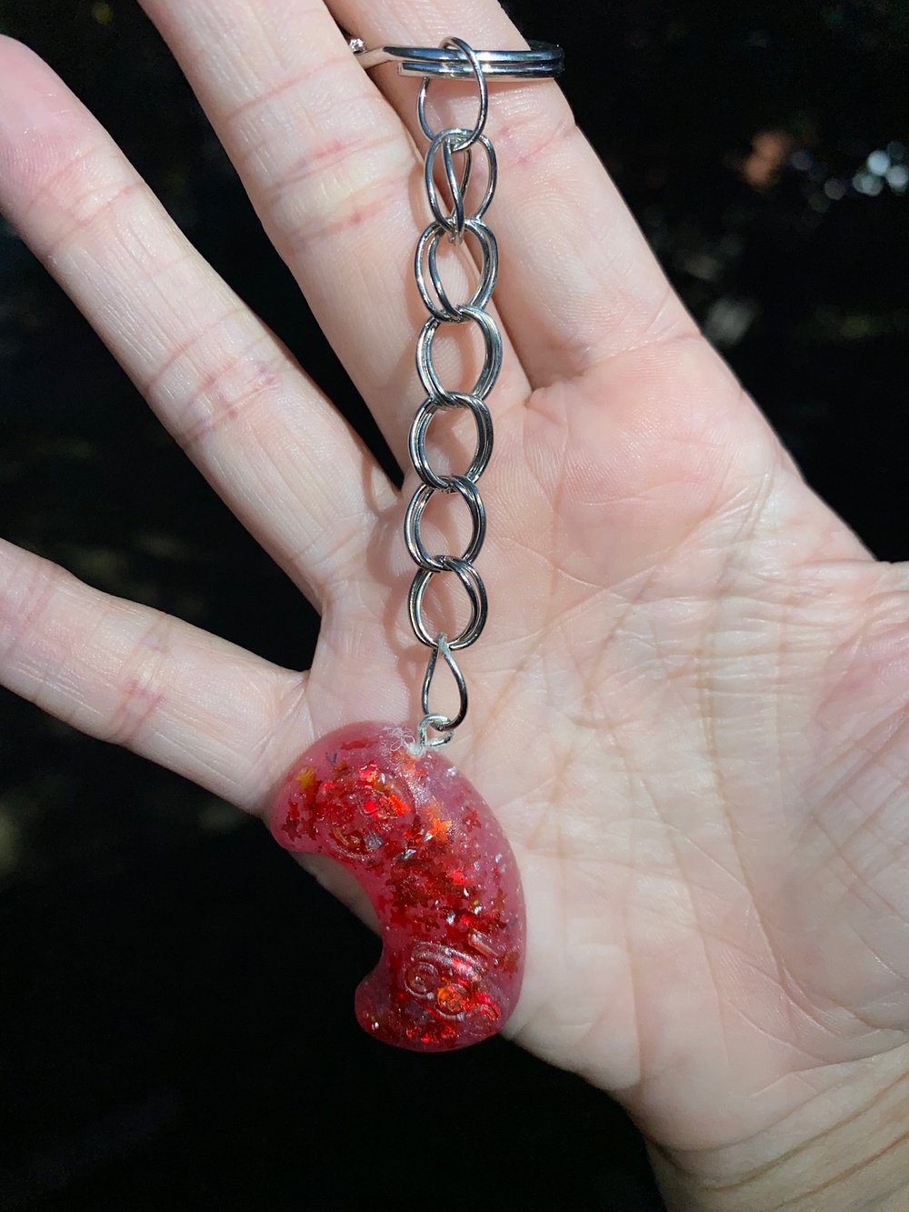 Image of Red game controller key chain 