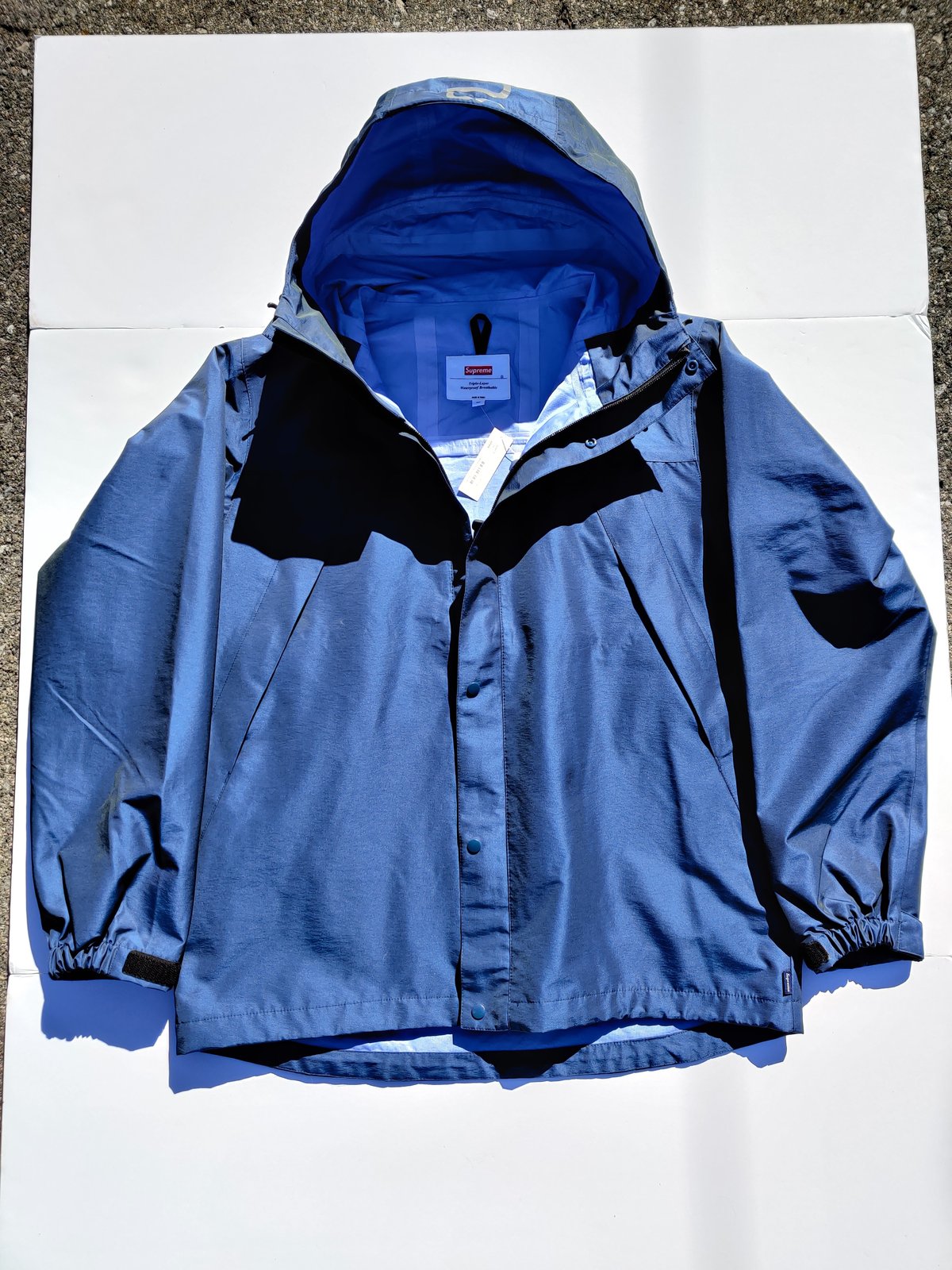 supreme iridescent taped seam jacket