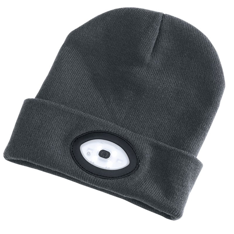 Image of Beanie With Rechargeable Built-In LED Headtorch