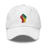 Image 2 of TRI COLOR FIST DAD HAT