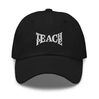 Image 3 of TEACH PEACE DAD HAT 