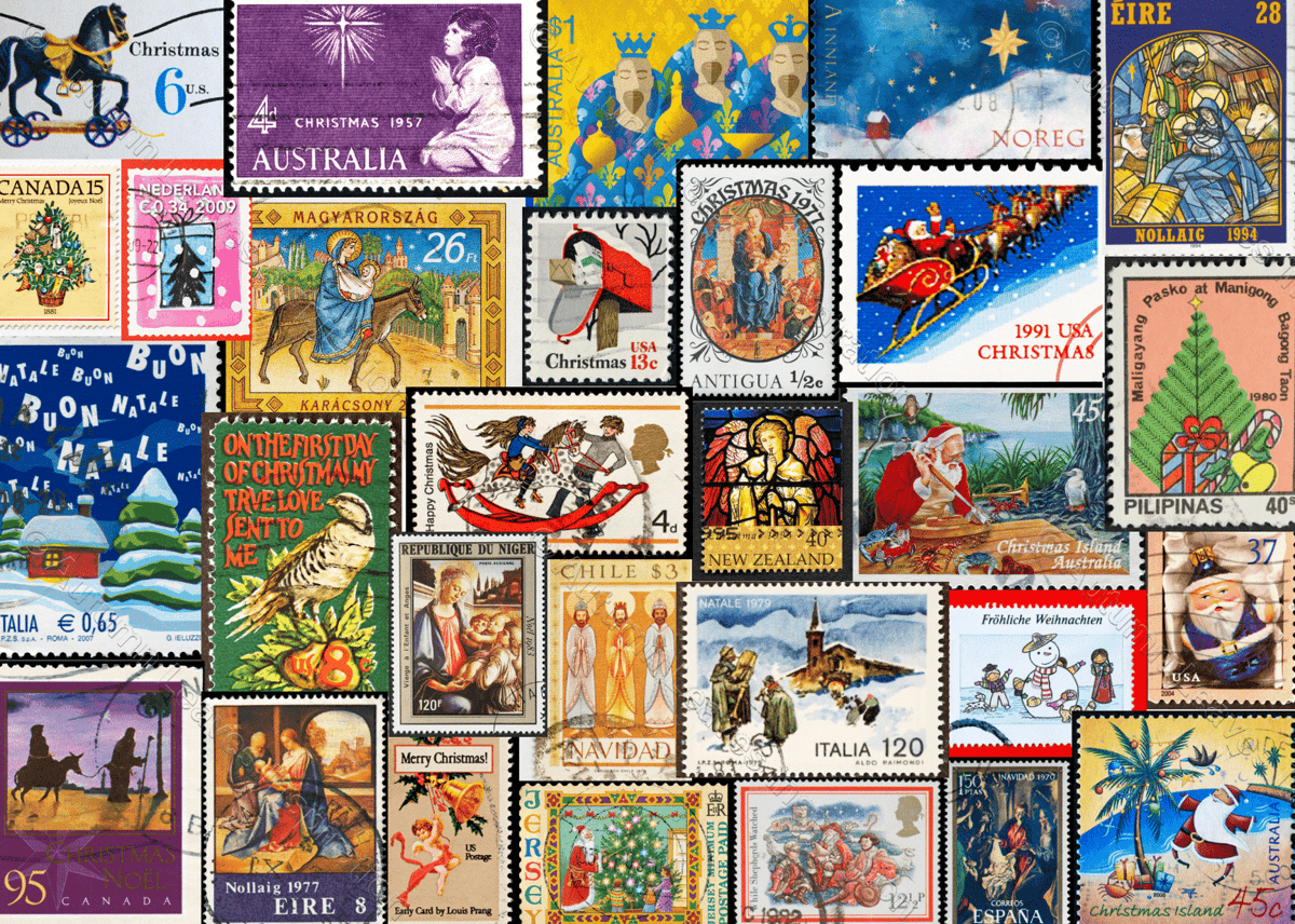 Image of C19 Merry Christmas Stamps 