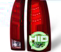 Image 1 of 88-98 SILVERADO OR SIERRA LED TAIL LIGHTS RED