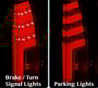 Image 3 of 88-98 SILVERADO OR SIERRA LED TAIL LIGHTS RED