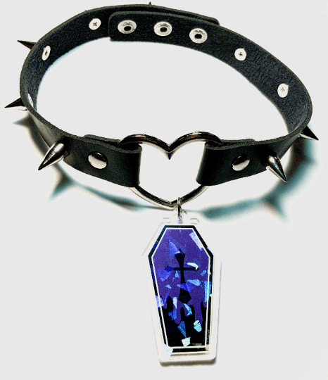 Image of Coffin Heart-Ring Choker