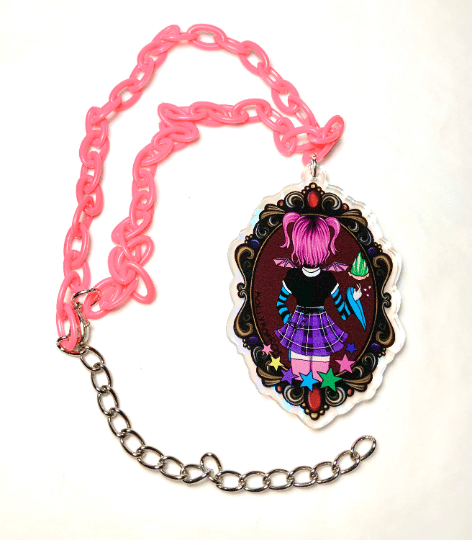 Image of Troll Fairy Cameo Necklace