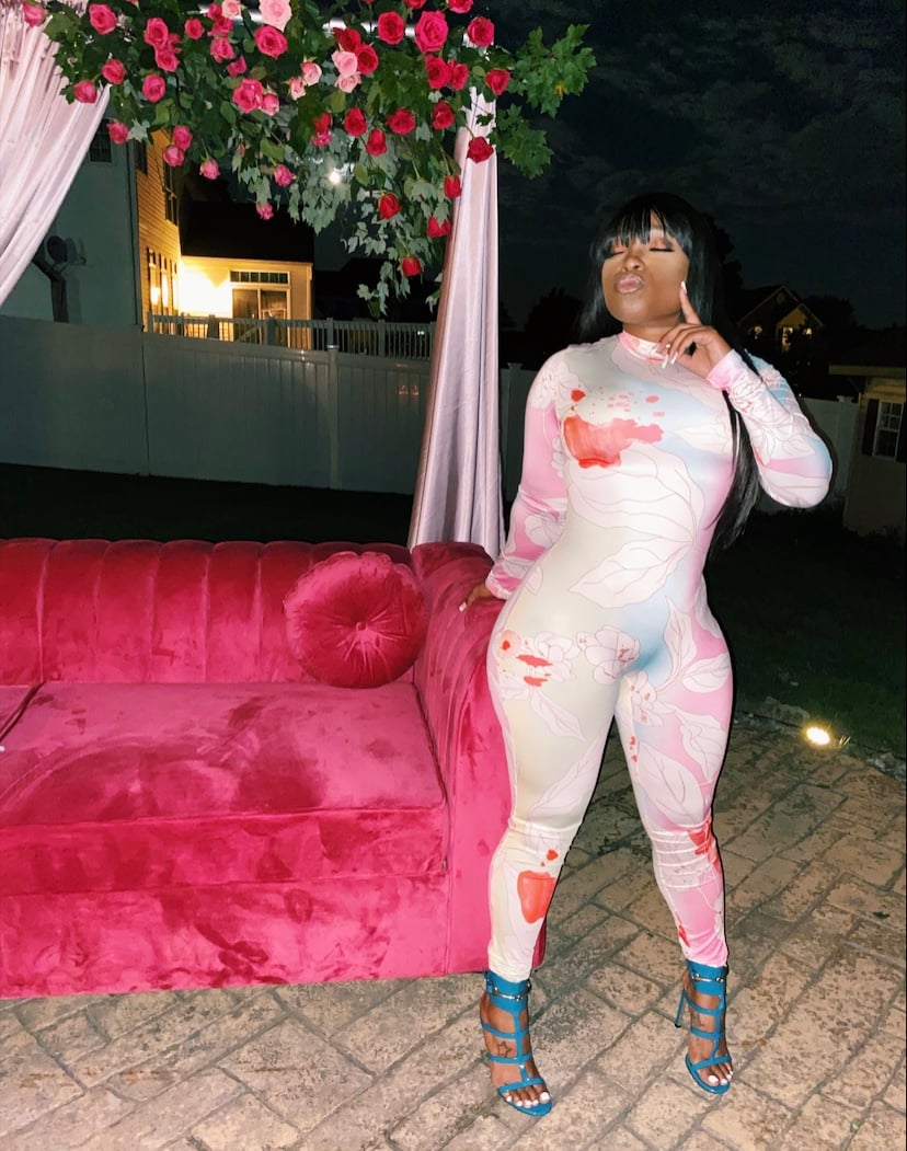 Image of Pink Flora Jumpsuit