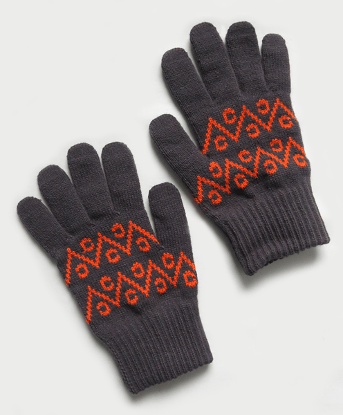 Image of WEIR GLOVES [GREY/ORANGE]