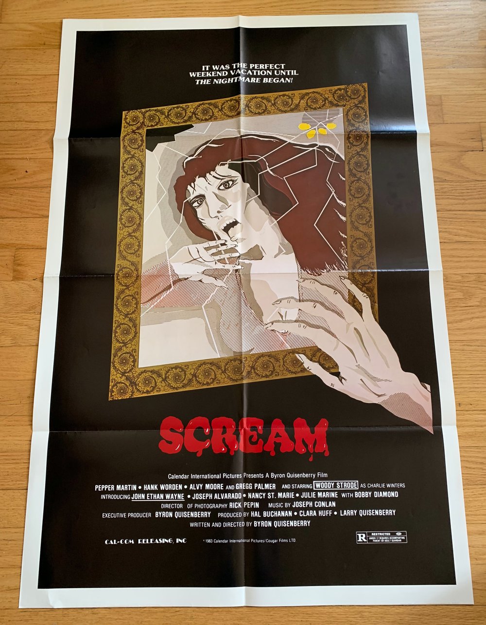 1983 SCREAM Original U.S. One Sheet Movie Poster