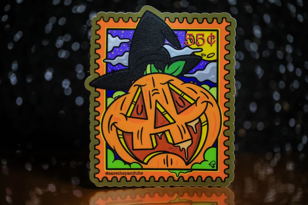 Halloween Stamp 4” Sticker