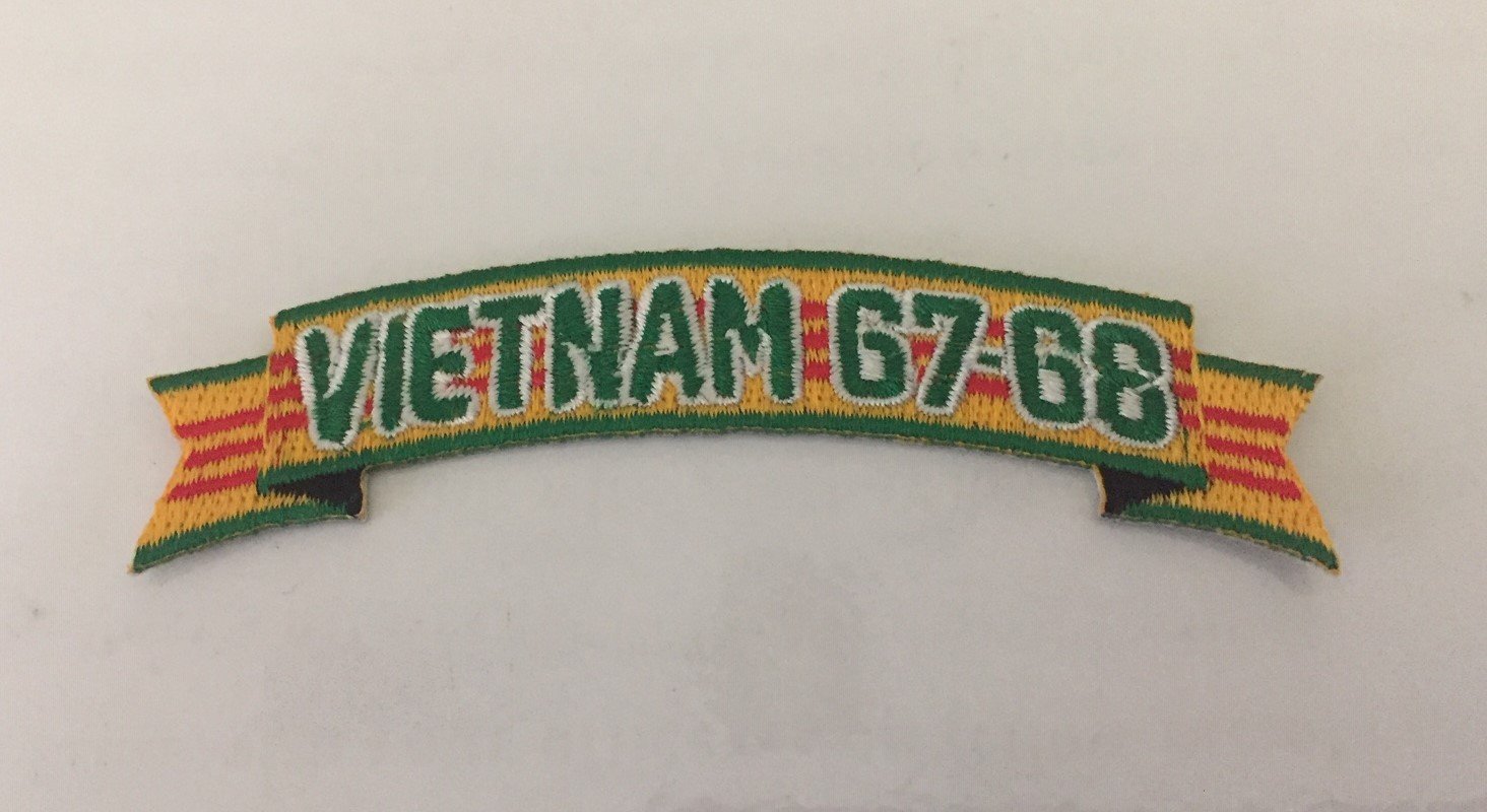 Image of Vietnam Service Ribbon colors with 1967-1968