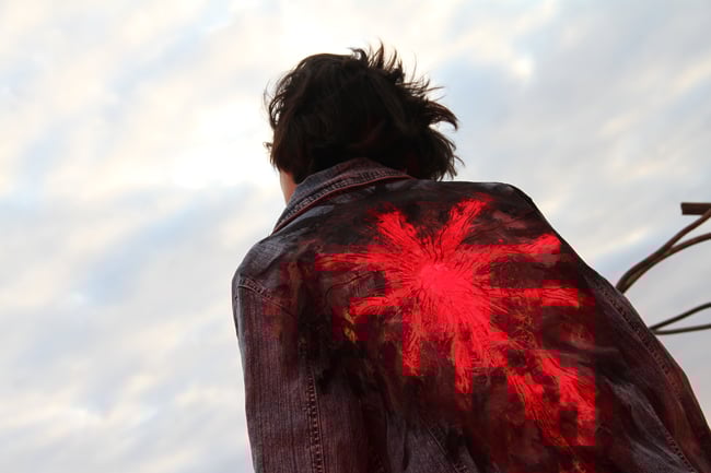 Reflective Jeans Jacket 'Styx'