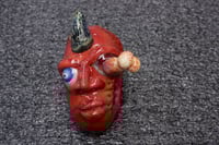 Outback guys series 'Bone eye Kev' blown glass pendant 