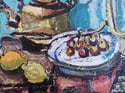 Mid-century Modern Swedish Artist ‘Still life with Kettle and Fruit’ 