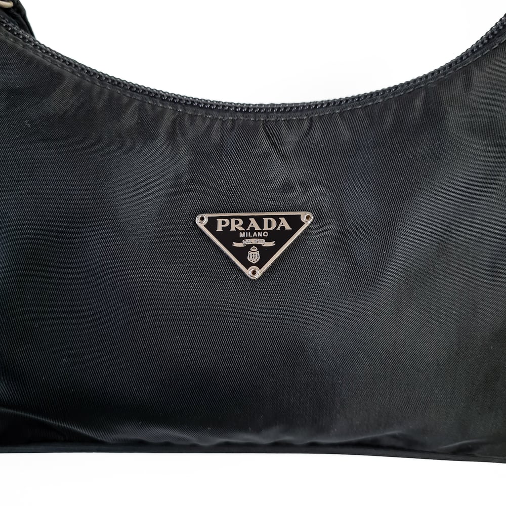 Image of Prada Nylon Mini Tessuto Shoulder Bag