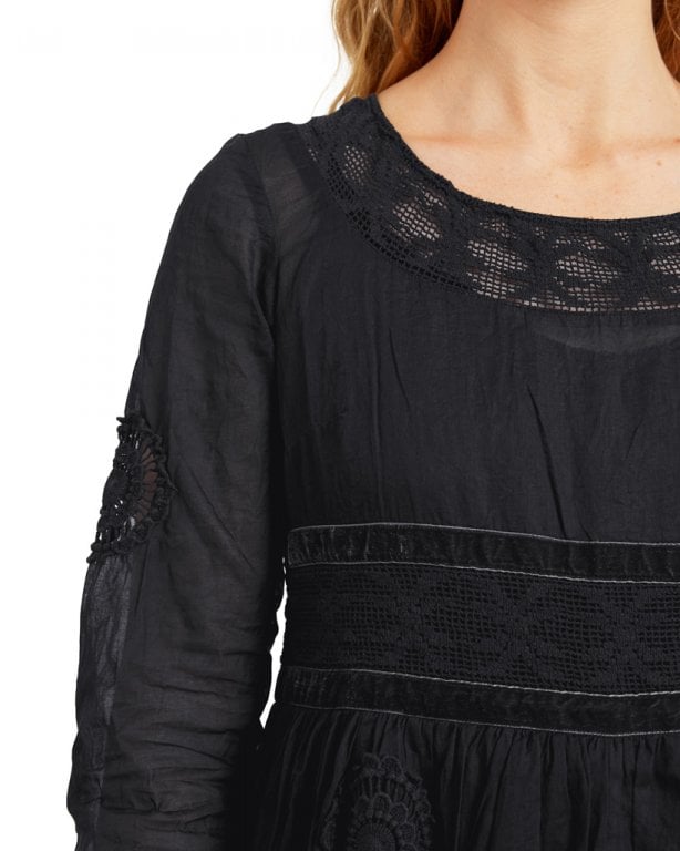 Ewa i Walla Black Long Sleeve buying Dress AW 2016