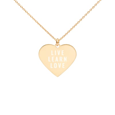 Image of "LOVE" Engraved Necklace