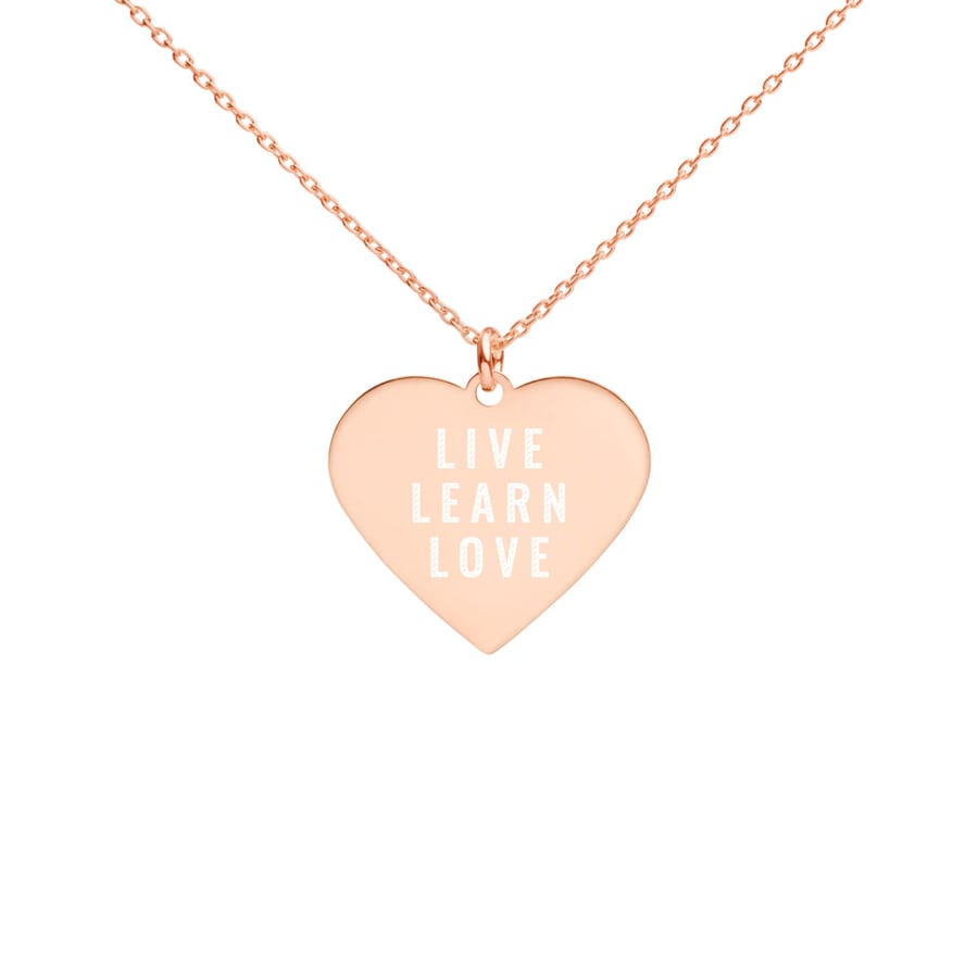 Image of "LOVE" Engraved Necklace