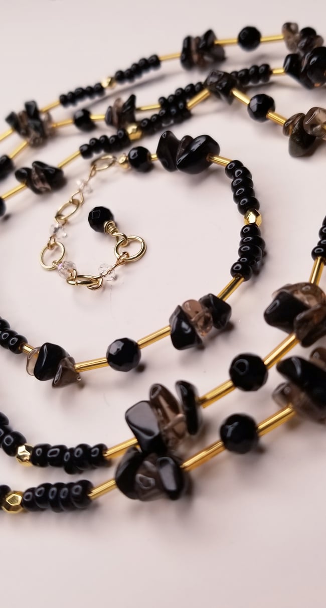 Black + Gold Waist Adornment