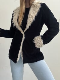 Image 4 of Vintage fur corduroy jacket // M 