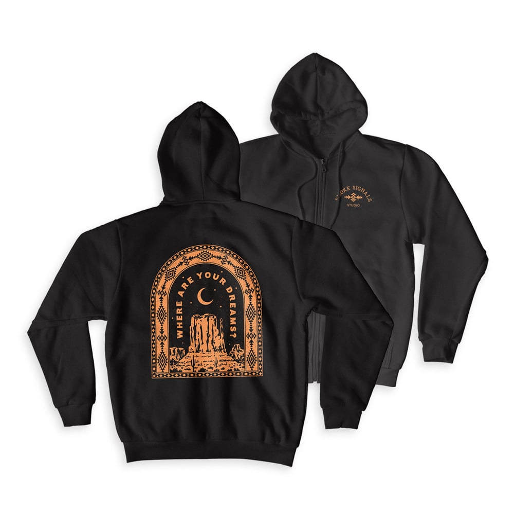 Image of 'DREAMS' zip hoodie