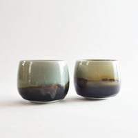 Image 2 of set of 2 porcelain tea bowls