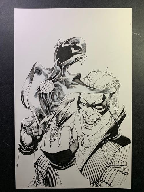 Image of FLASH #763 COVER original art