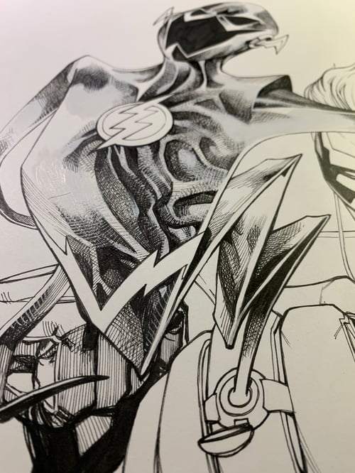 Image of FLASH #763 COVER original art