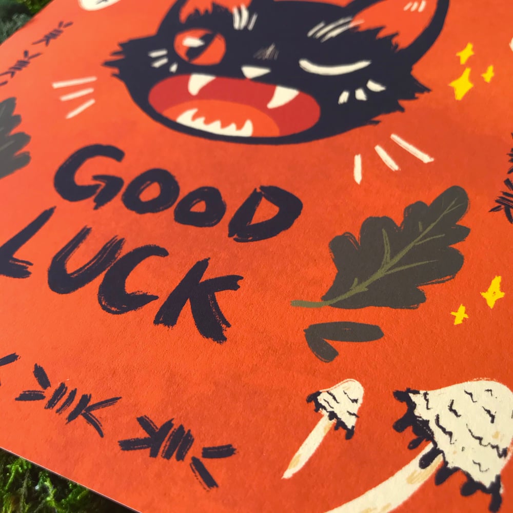 Good Luck Cat Print
