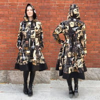 Image 1 of Nevermore Hooded Coat Dress 