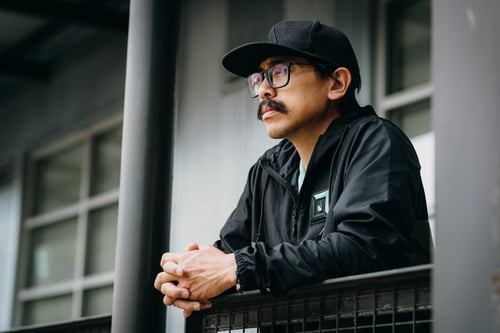 Image of LocalThreads - Lightweight Full-Zip Windbreaker w/LT 3-D Puff Patch - Black /Forest Camo