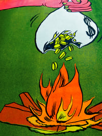 Image 2 of 💰 🔥 "Coin Burn" Four Colour Risograph Print