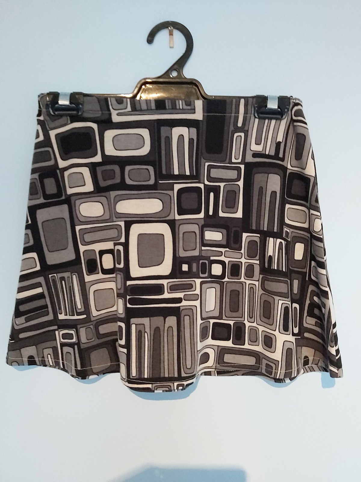 Image of  Grey geo squares Kat skirt