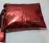 Red Leather Clutch Image 2