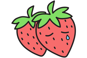 Image of SAD STRAWBERRIES TEE