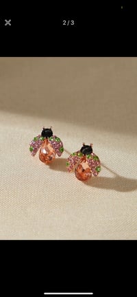 Image 4 of Lady bug earrings 