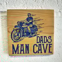 Dads Vintage Motorbike Man Cave Wall / Door Sign