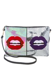 Image 1 of Sequin Lip Crossbody