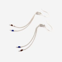 Image 1 of Boucles d'oreilles chaines pendantes "Kolla"
