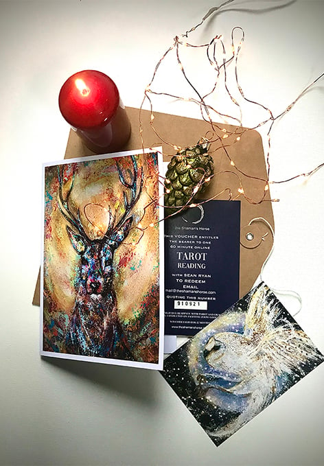 Tarot Reading Gift Package with Card and Printed Voucher  (60 minutes).