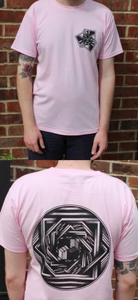DOTWORK PSYCHEDELIA T-SHIRT: PINK/BLACK