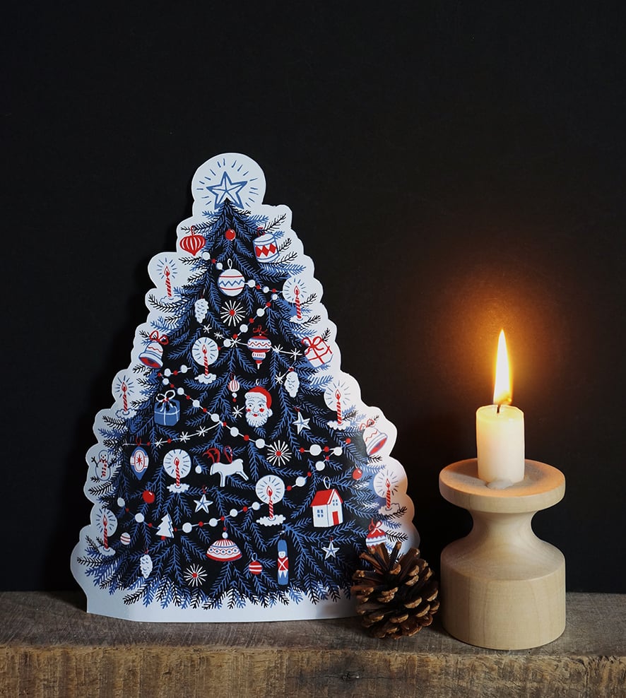 Image of Christmas Tree - Paper Cut Out Decoration